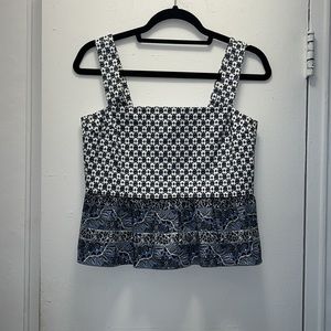 Veronica Beard Chesney printed top